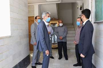 بازدید دکتر دانائی رئیس دانشگاه علوم پزشکی استان سمنان از مجتمع اقامتی شبکه بهداشت و درمان شهرستان مهدیشهر99.05.15 